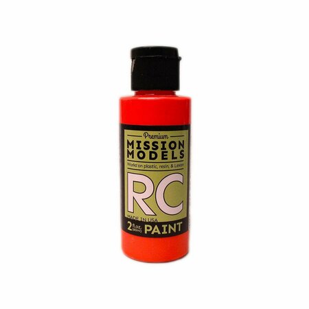 MISSION MODELS 2 oz Fluorescent Racing Red Acrylic Lexan Body Paint MIOMMRC-046
